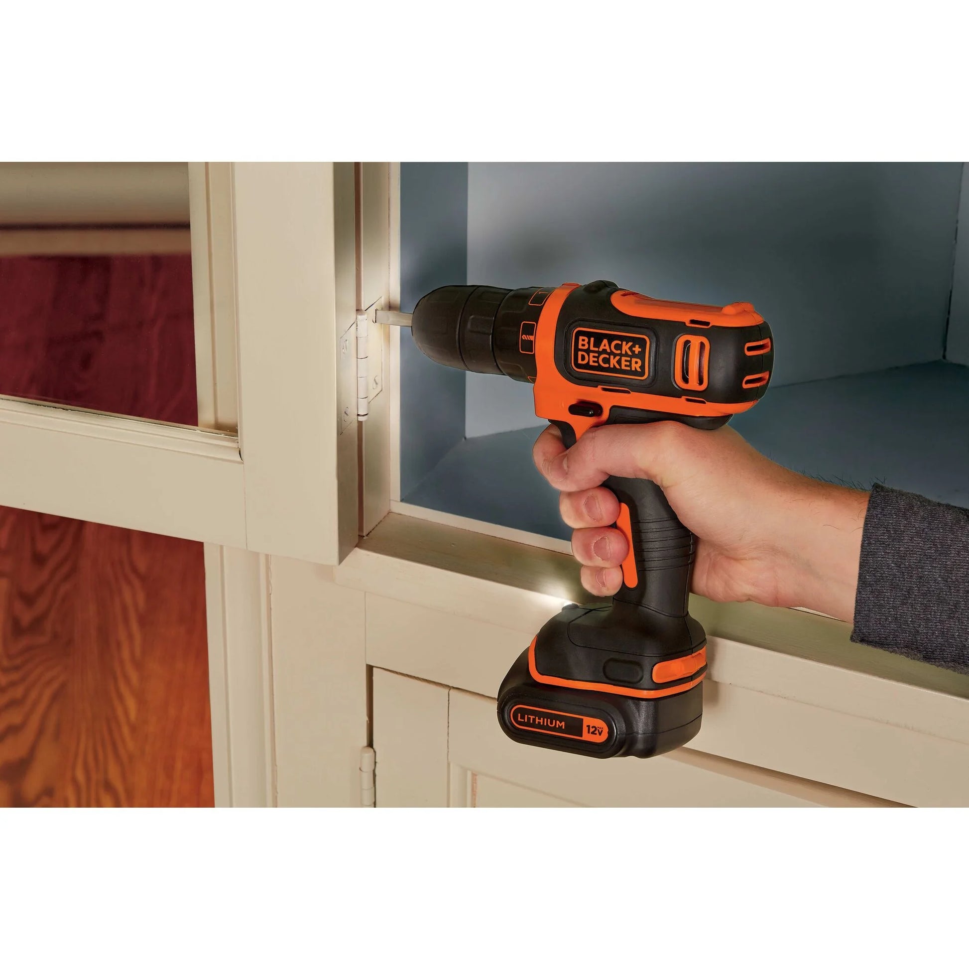 BLACK+DECKER 12V Cordess Drill/Driver, 1.5Ah, 59 Piece Set, Battery and Charger Included