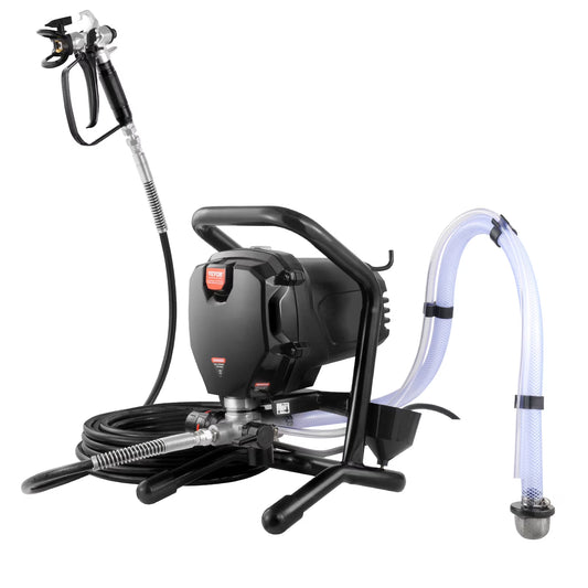 VEVOR Stand Airless Paint Sprayer, 3000PSI 750W Efficient Electric Airless Sprayer,for Home Interior and Exterior Furniture and Fences, Handheld Paint Sprayers, Fine and Even Painting Effect