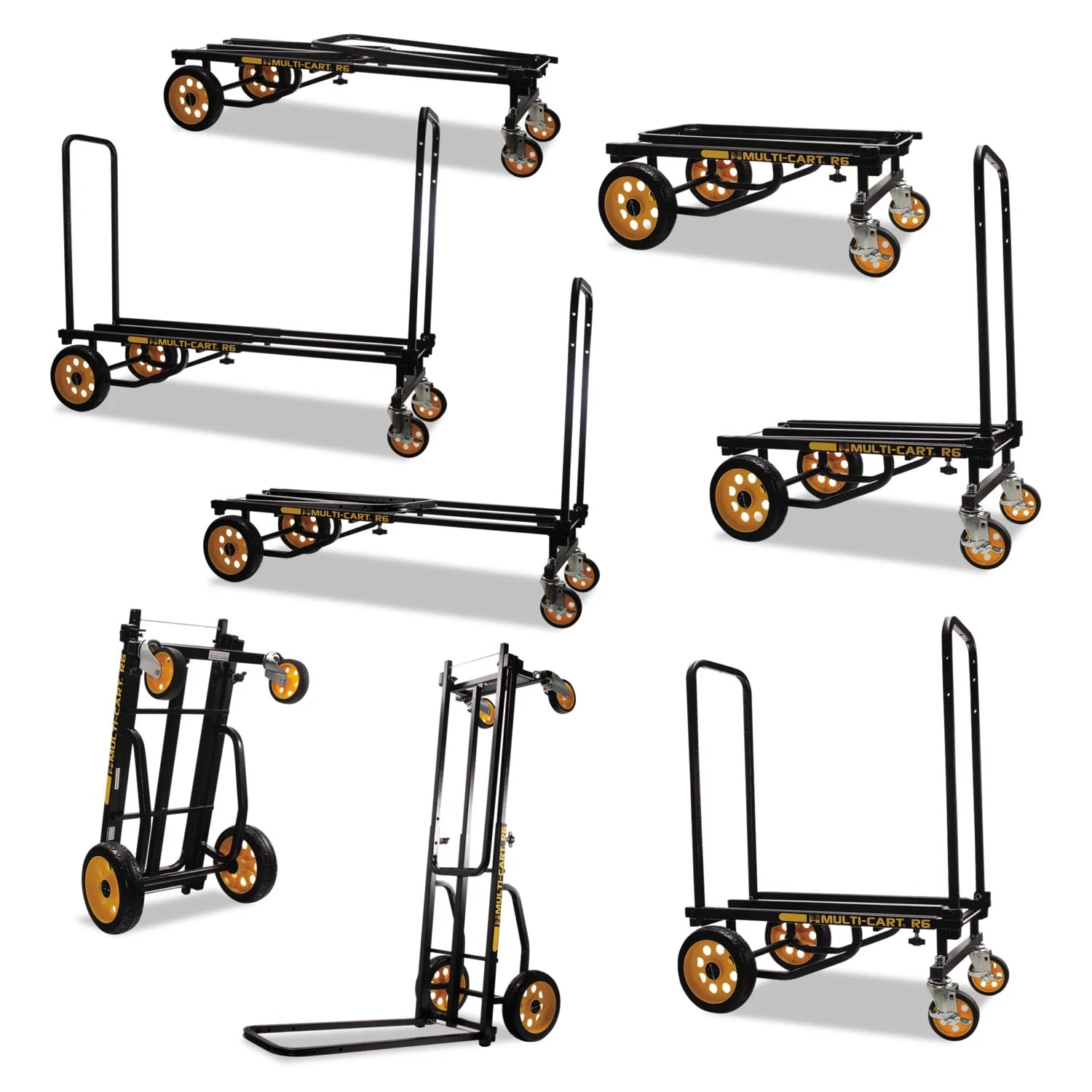 Multi-Cart 8-in-1 Cart 500 lb Capacity, 33.25 x 17.25 x 42.5, Black