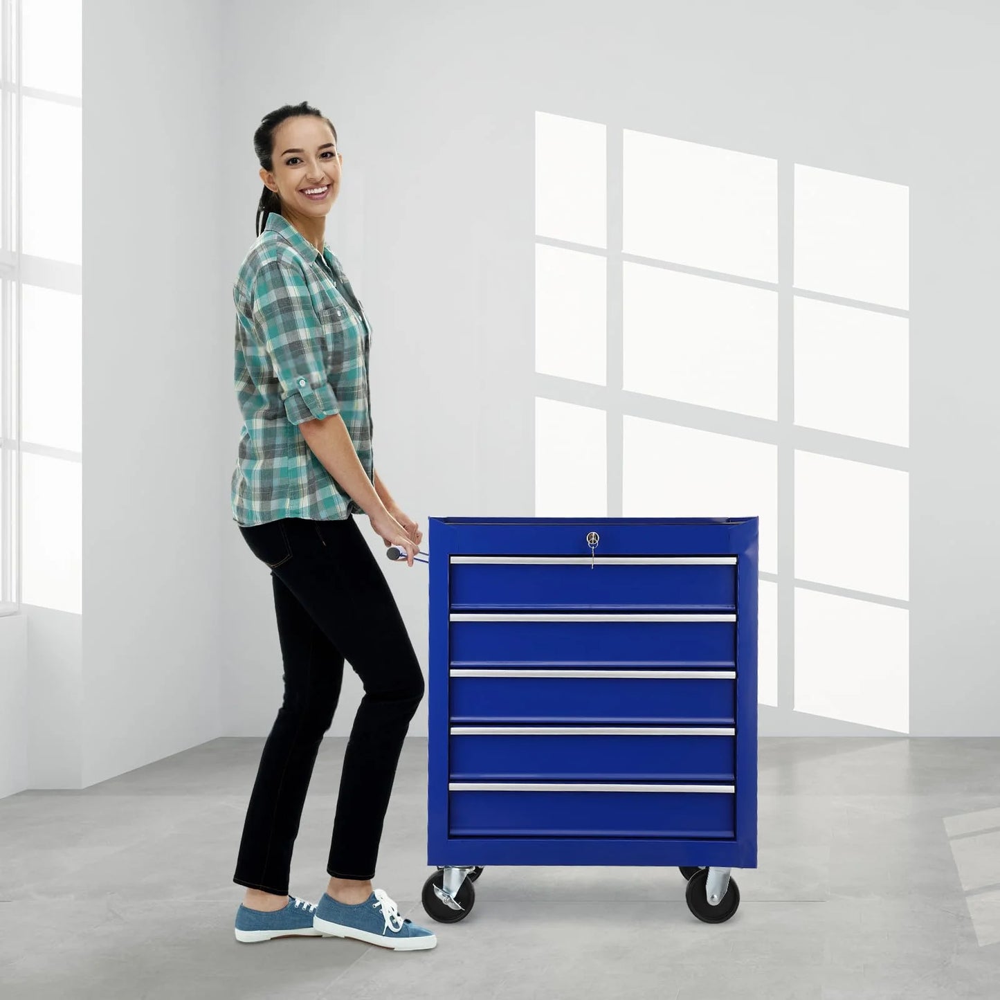 Tool Chest New 5 Drawer Rolling Tool Box 24.25" x 12.99"
