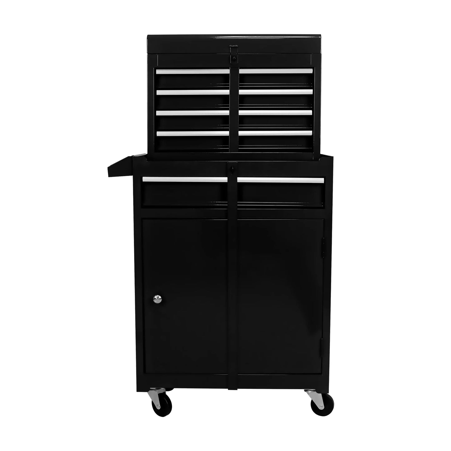 Sesslife 5-Drawer Rolling Tool Chest on Wheels, High Capacity Tool Cabinet with Drawers, Detachable Mobile Tool Box for Workshop, Garage, Mechanics and Repair Room(Black)