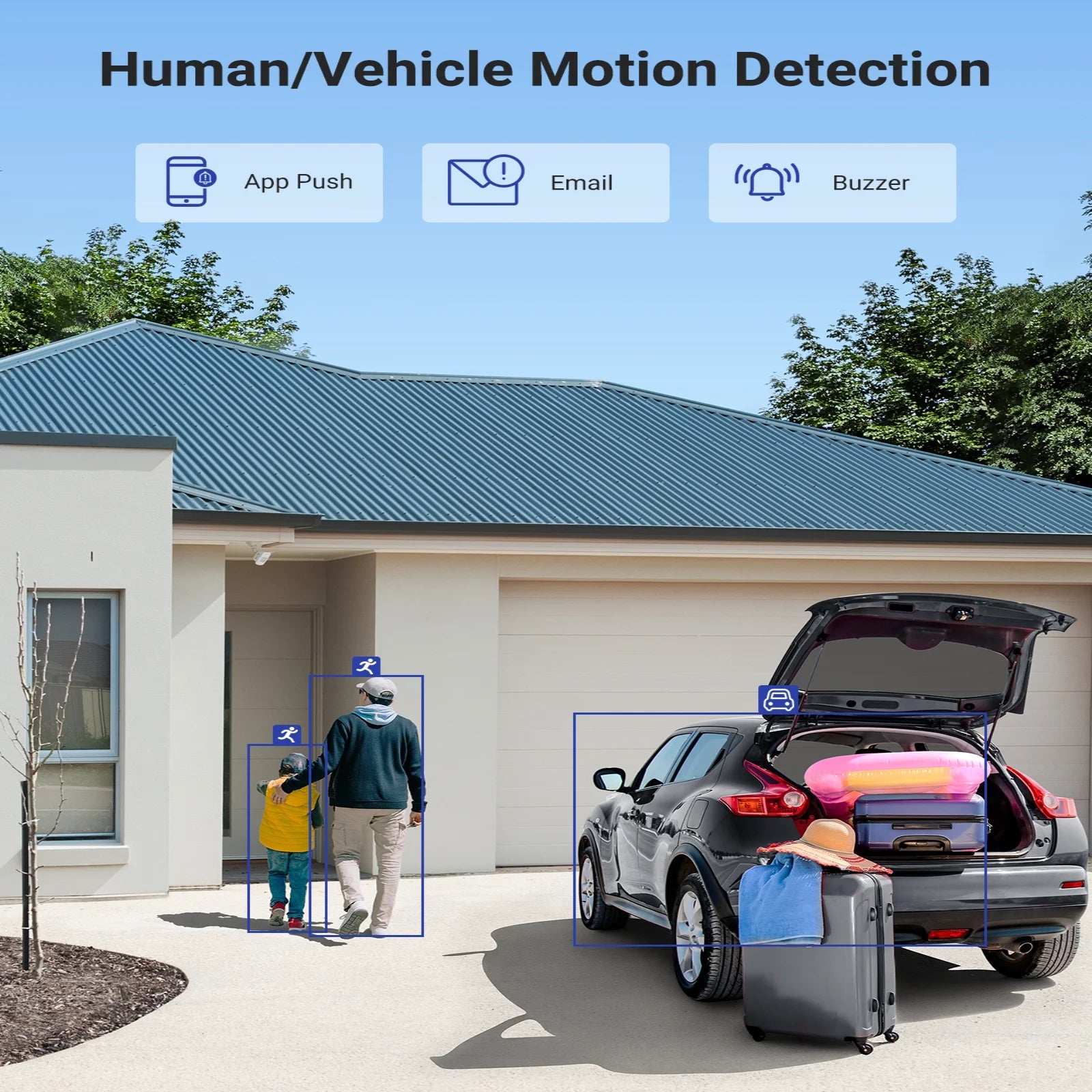 ANNKE 1080P H.265+ Home Security Camera System,3K 8CH Surveillance DVR and 4Pcs 1080p Weatherproof CCTV Camera,AI Human/Vehicle Detection, Remote Access,2TB HDD