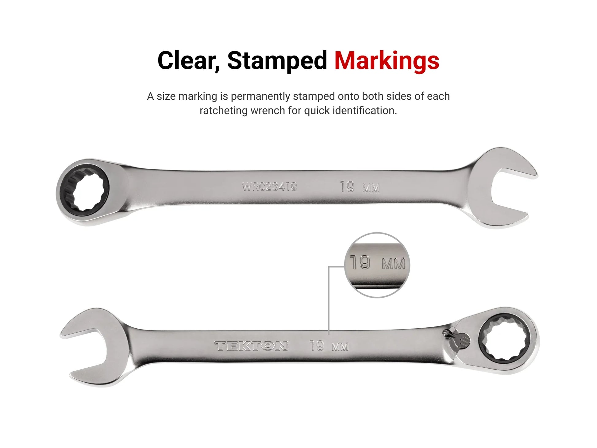 TEKTON Reversible 12-Point Ratcheting Combination Wrench Set with Modular Wrench Organizer, 11-Piece (1/4-3/4 in.) | WRC94300
