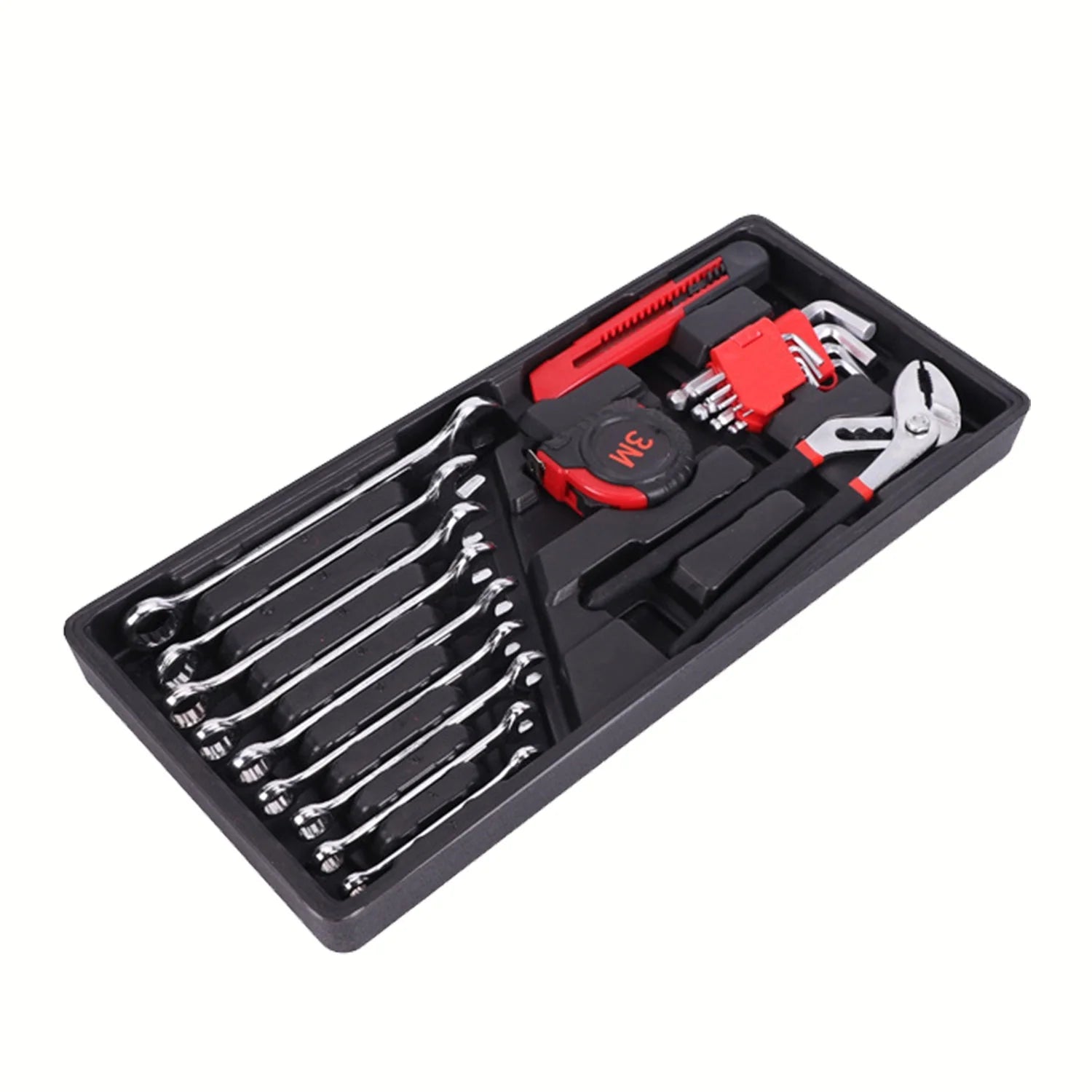BOURVILL Ratchet Socket Tool 3 Layer Folding Multifunctional Socket Wrench Mechanics Set for Car Motorcycle Repair