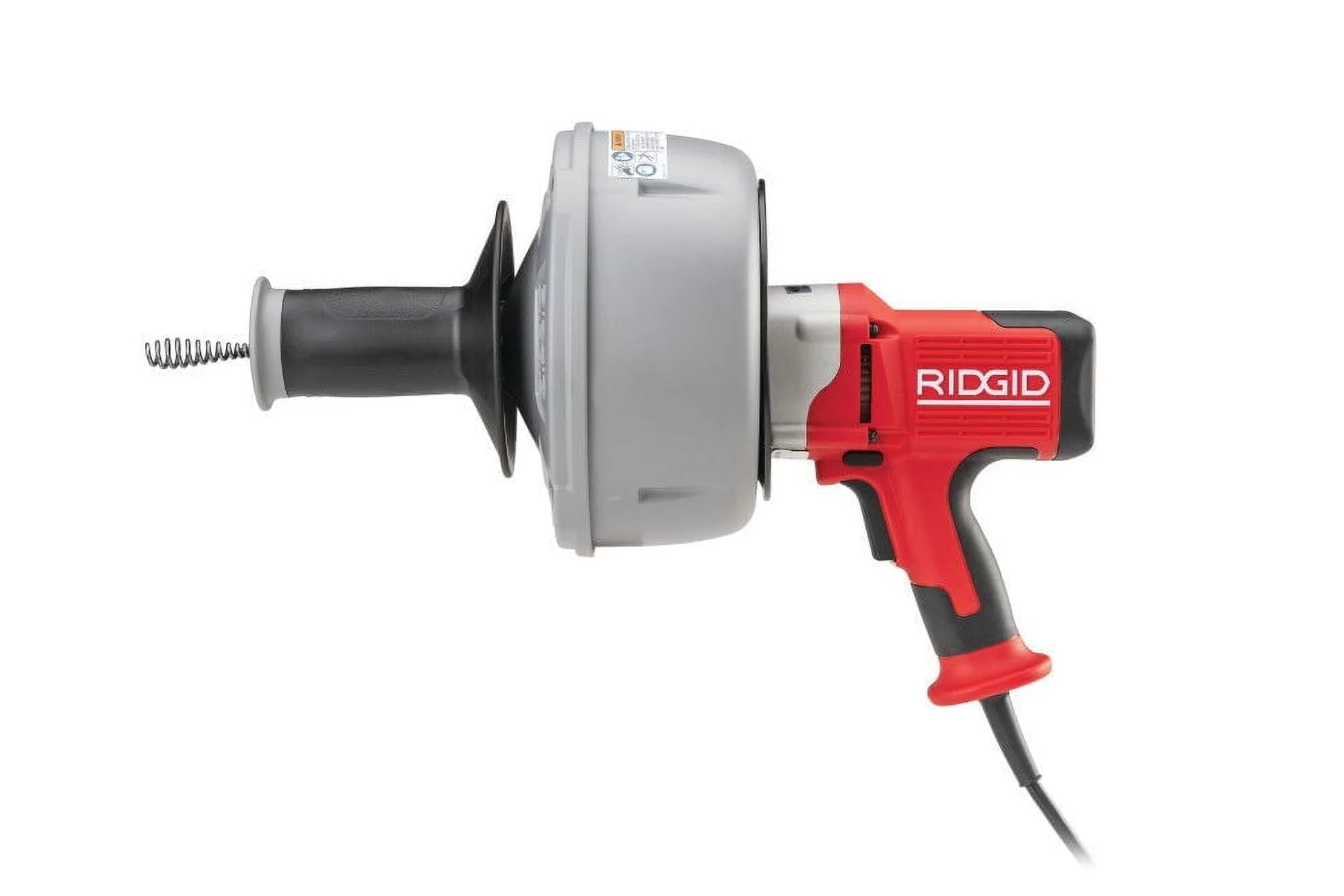 Ridgid K-45 Sink Machine With Manual Controls, 2 Inner Drums, 5 Piece Head Set, Metal Carrying Case, And Gloves