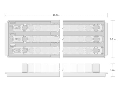 TEKTON 1/2 Inch Drive 6-Point Impact Socket Set with Rails, 31-Piece (8-38 mm) | SID92104