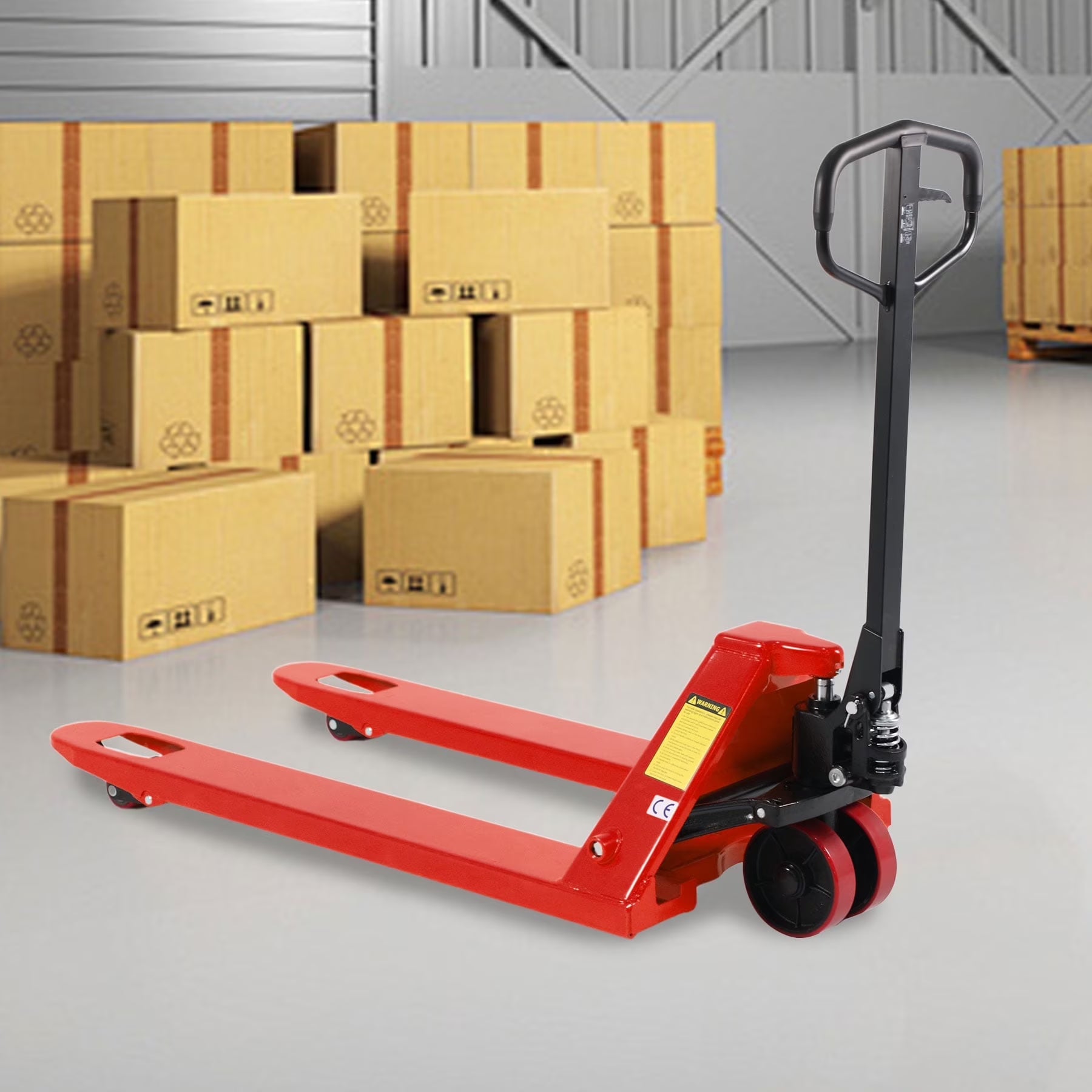 Tory Carrier 5500lb with 48"X27" Fork Hand Manual Pallet Jack Truck Orange