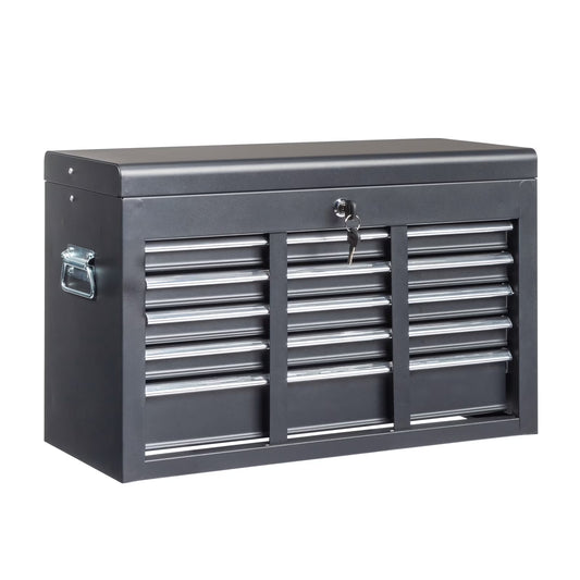 IVV Tool Storage Box Chest with 5 Drawers Steel Repair Tool Box with Lock and Key, Black