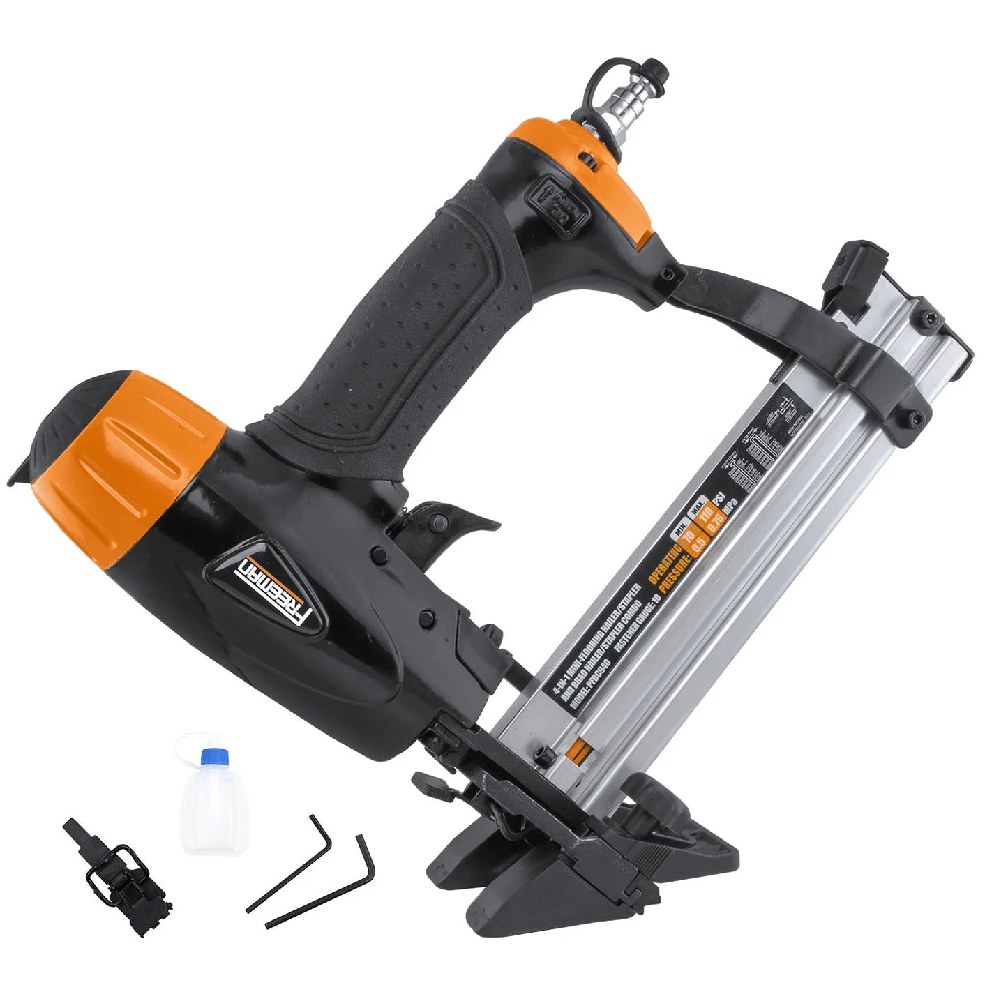 Freeman PFBC940 Pneumatic 4-in-1 18-Gauge 1-5/8" Mini Flooring Nailer/Stapler