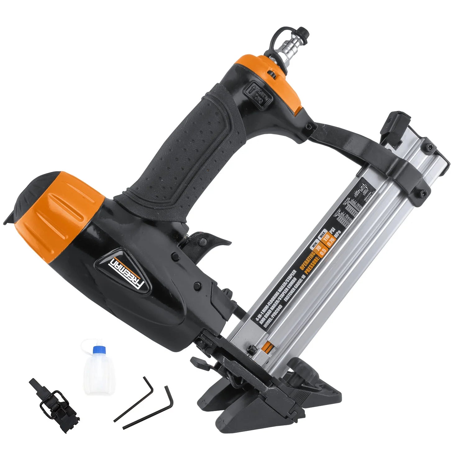 Freeman PFBC940 Pneumatic 4-in-1 18-Gauge 1-5/8" Mini Flooring Nailer/Stapler