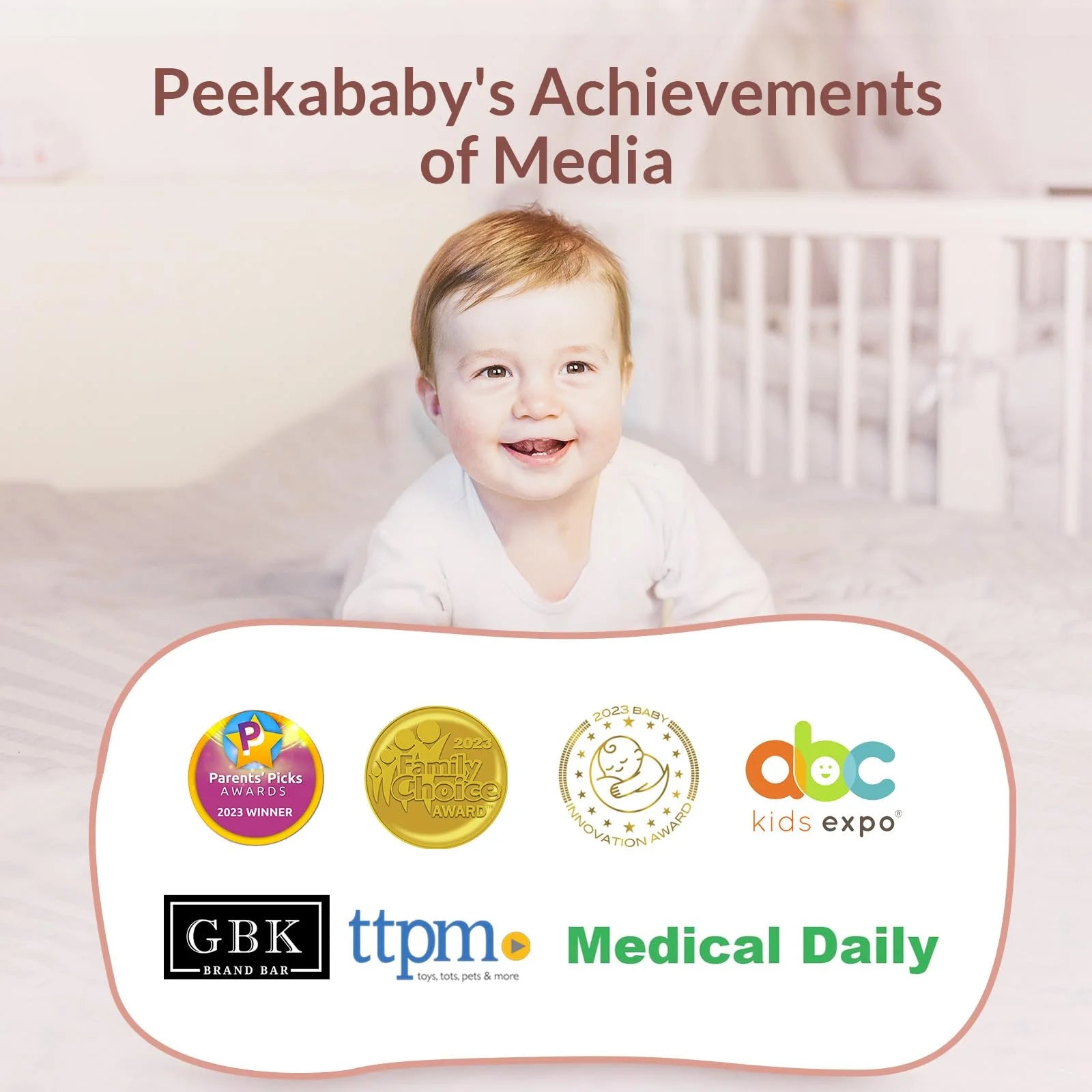 Baby Monitor with Camera and Audio, Netvue Peekababy 1080P HD 5" Video Monitors Security Cameras