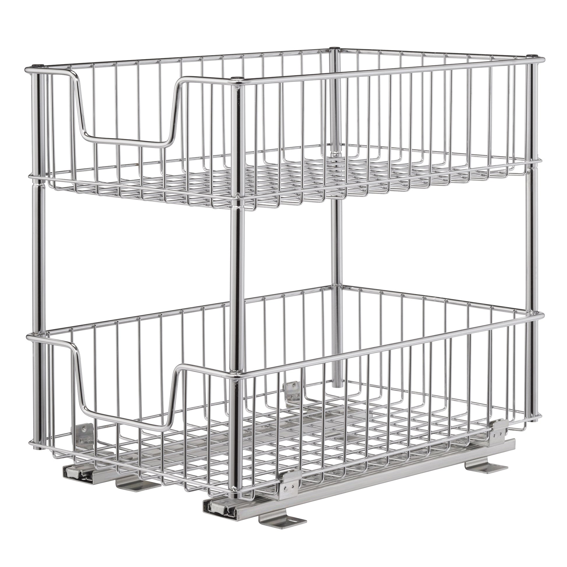 TRINITY EcoStorage 2-tier Wire Drawer with Slides, 2-pack
