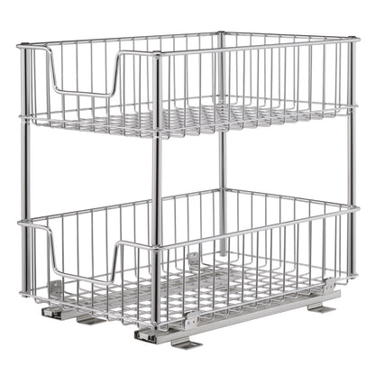TRINITY EcoStorage 2-tier Wire Drawer with Slides, 2-pack