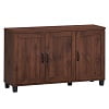 Costway 3-Door Buffet Sideboard Storage Credenza Cabinet Console Adjustable Shelf White Wash