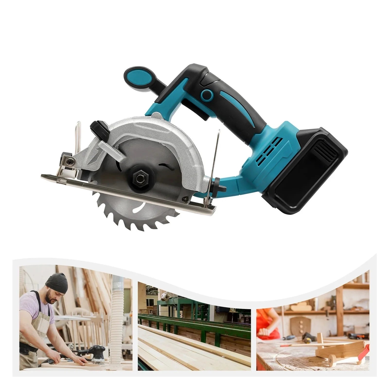 Brushless Chainsaw 0-45? Bevel Cutting Cordless Electric Circular Saw With Charger For Cutting Wood And Ceramic Tiles