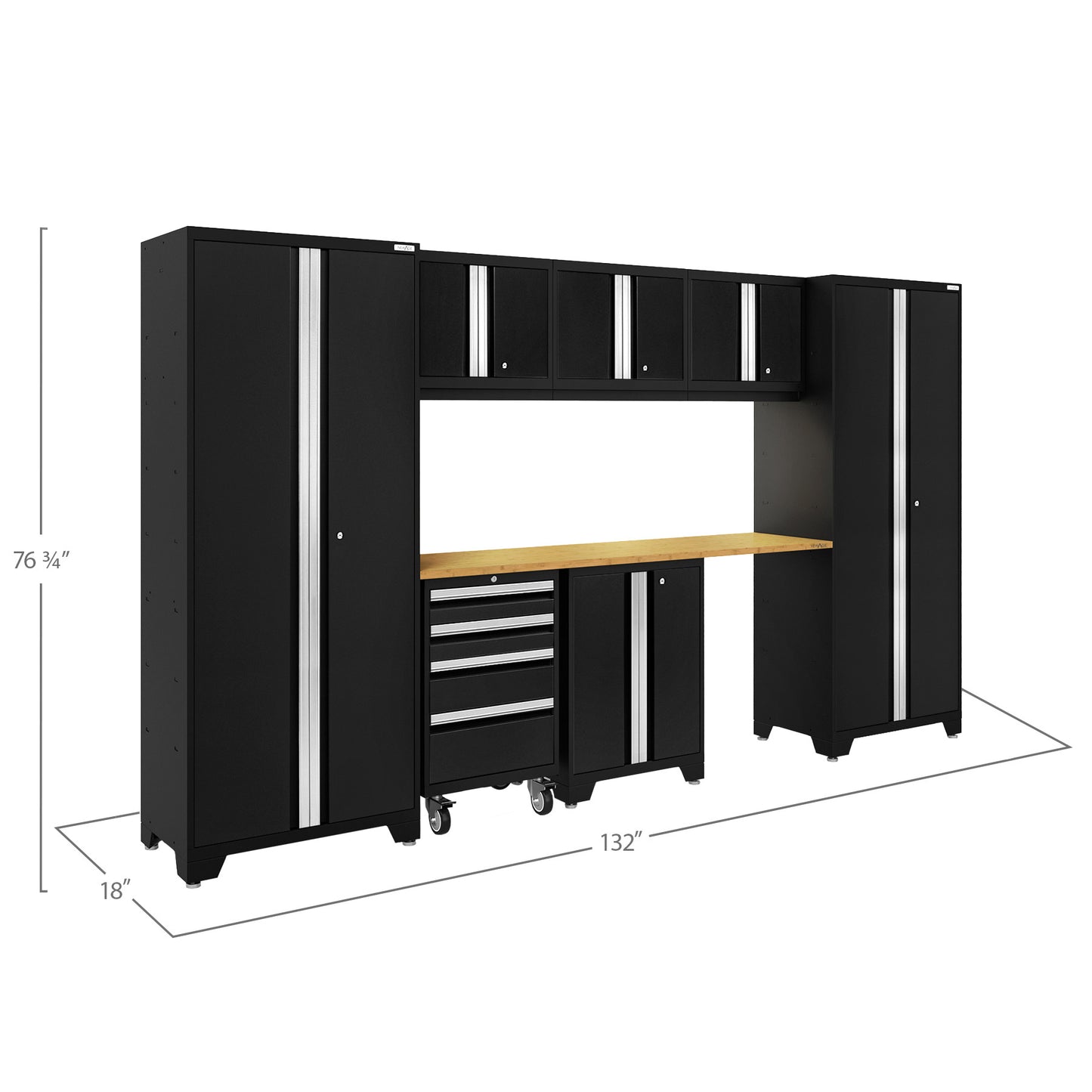 NewAge Products Bold 3.0 Series Storage Cabinet 8-piece Set