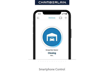 Chamberlain Garage Door Opener, 0.5 HP with Smartphone Control Bluetooth Technology