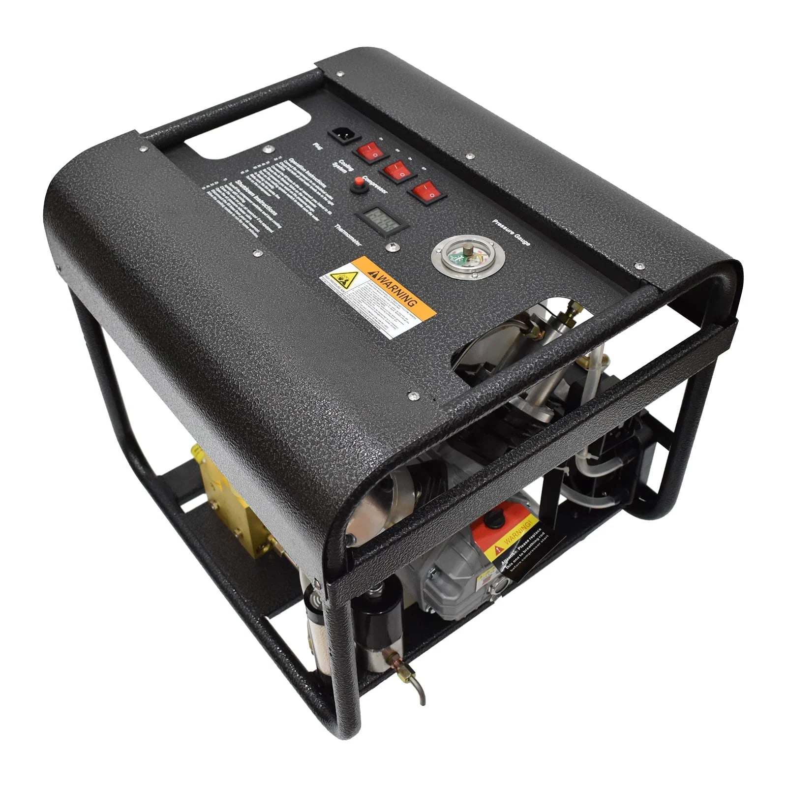 TUXING 4500Psi Pcp Air Compressor,High Pressure Air Compressor,Adjustable Pressure and Auto Purge Version,Built-in Water and Fan Cooling System Filter,for Diving Scuba tank Filling Air Rifle Tank
