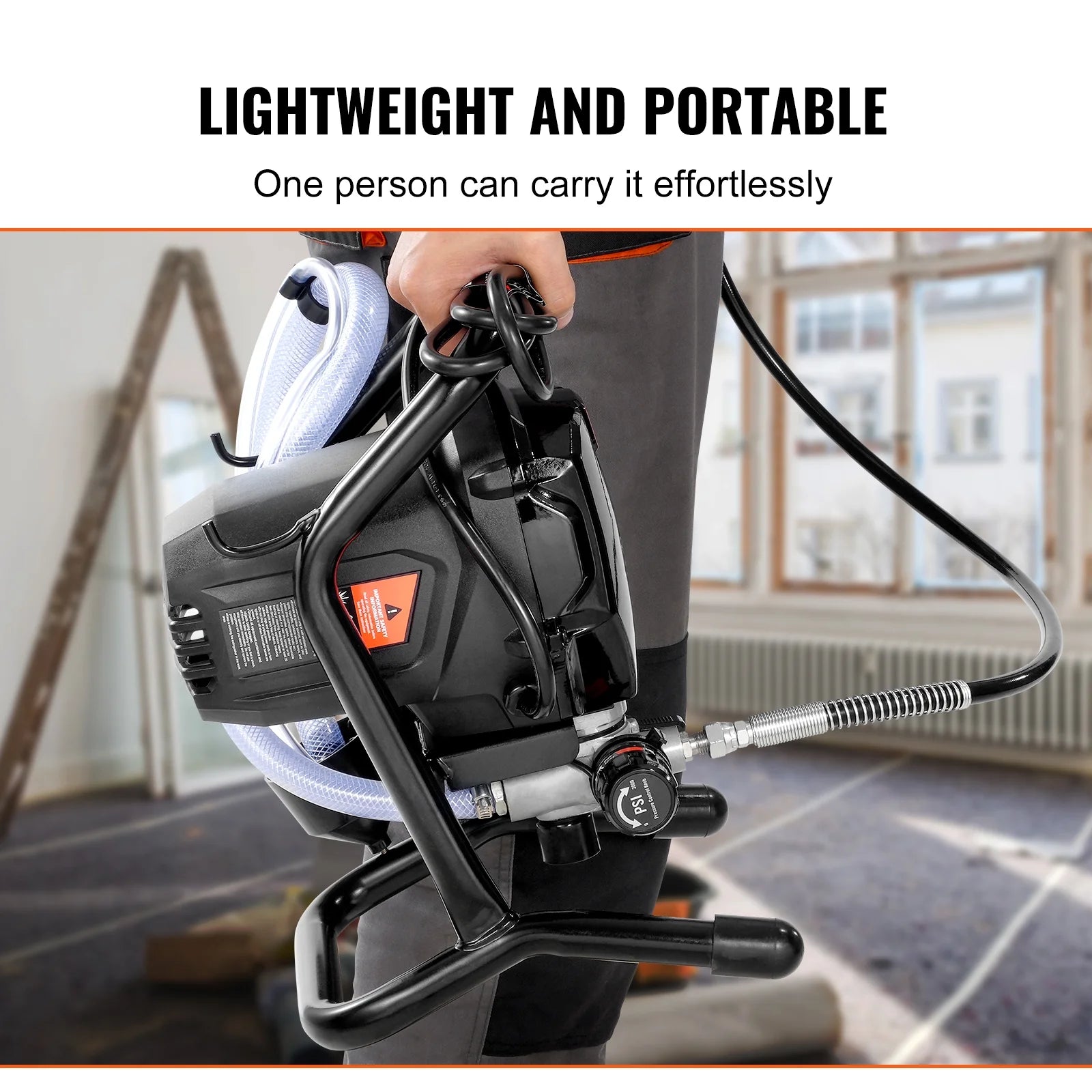 KFFKFF RP8626, 750W, Blue Black Stand Airless Paint Sprayer 3000 PSI, 19.62 lb