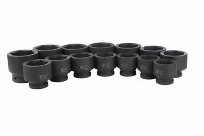 Sunex 5616 14-Piece 1" Drive Fractional SAE Fractional Impact Socket Set