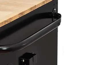 Rolling Tool Chest Extra-Deep 46In 9-Drawers, Mobile Tool Storage Cabinet/Work Bench with Wooden Top/Power Strip, Equipped with Casters, Handle, Liner, and Locking System, 1200 lbs Capacity