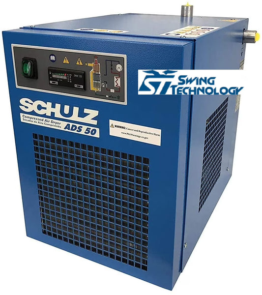 Schulz refrigerated air compressor dryer - 50 cfm (50-63 cfm) ads-50- up