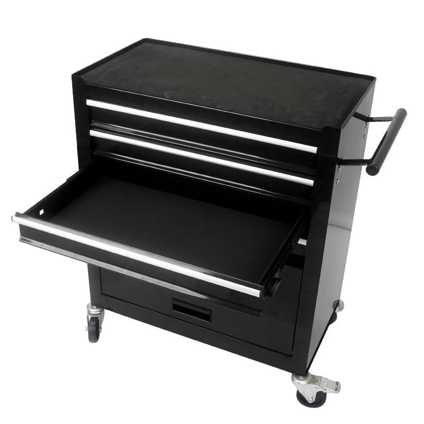 Yesfshion Mechanics Rolling Tool Storage Cabinet 4 Drawer Tool Chest Cart with Wheels for Repair Projects Workshop Home