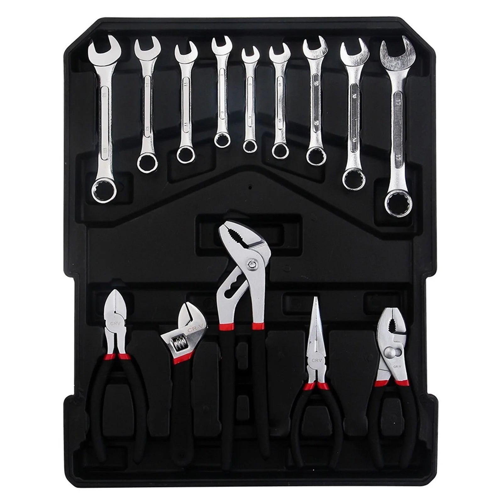 799 Pieces Professional Mechanics Hand Tool Set, Mobile Tool box on Wheels W/Ratchets& Socket, Screwdriver, Tongs, 4-layer Tool Case & Tool Kit, Silver