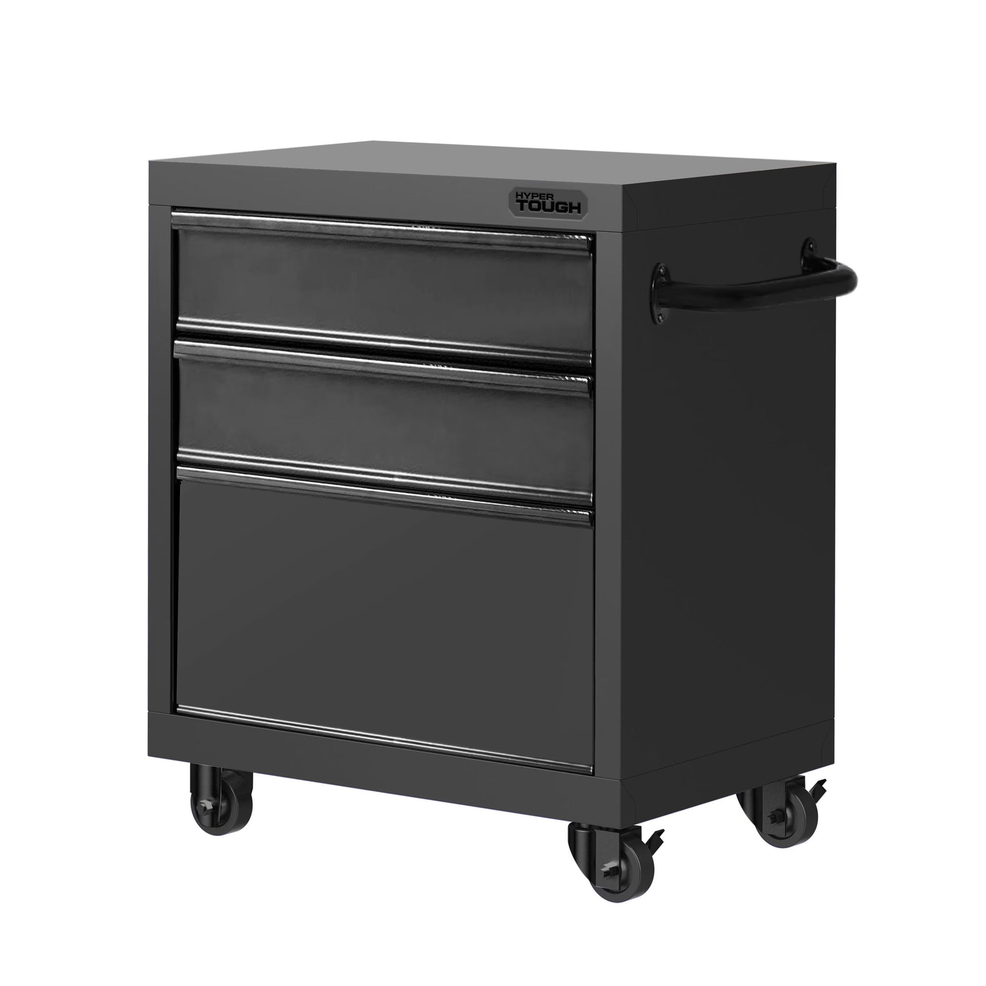 Hyper Tough 27-inch 3-Drawer Rolling Tool Cabinet, Black