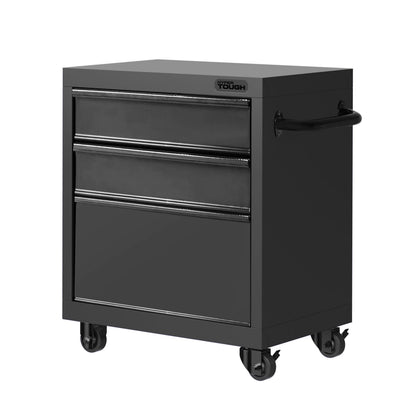 Hyper Tough 27-inch 3-Drawer Rolling Tool Cabinet, Black
