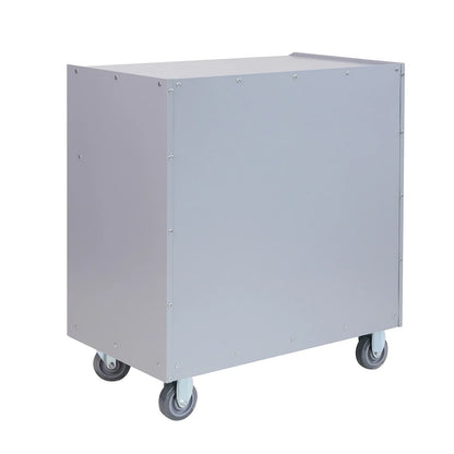 Tool Box Chest Cabinet Wheels Metal Rolling Auto Repair Storage w/Drawer, Red