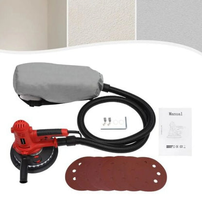 1200W Electric Drywall Sander Auto Vacuum & LED Variable Speed Dry Wall Sanding