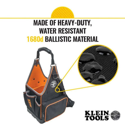 KLEIN TOOLS 8" LG Zipper Tool Tote 55415814