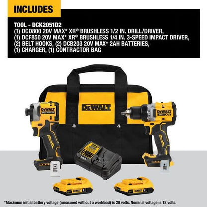 DEWALT 20V, Cordless Drill Drivers, 2.0Ah