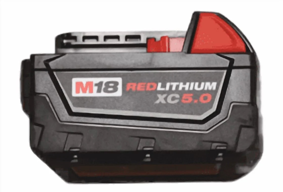 Milwaukee 48-11-1852 M18 REDLITHIUM XC 5.0Ah Extended Capacity 18V Battery Pack - 2-Pack for Cordless Power Tools