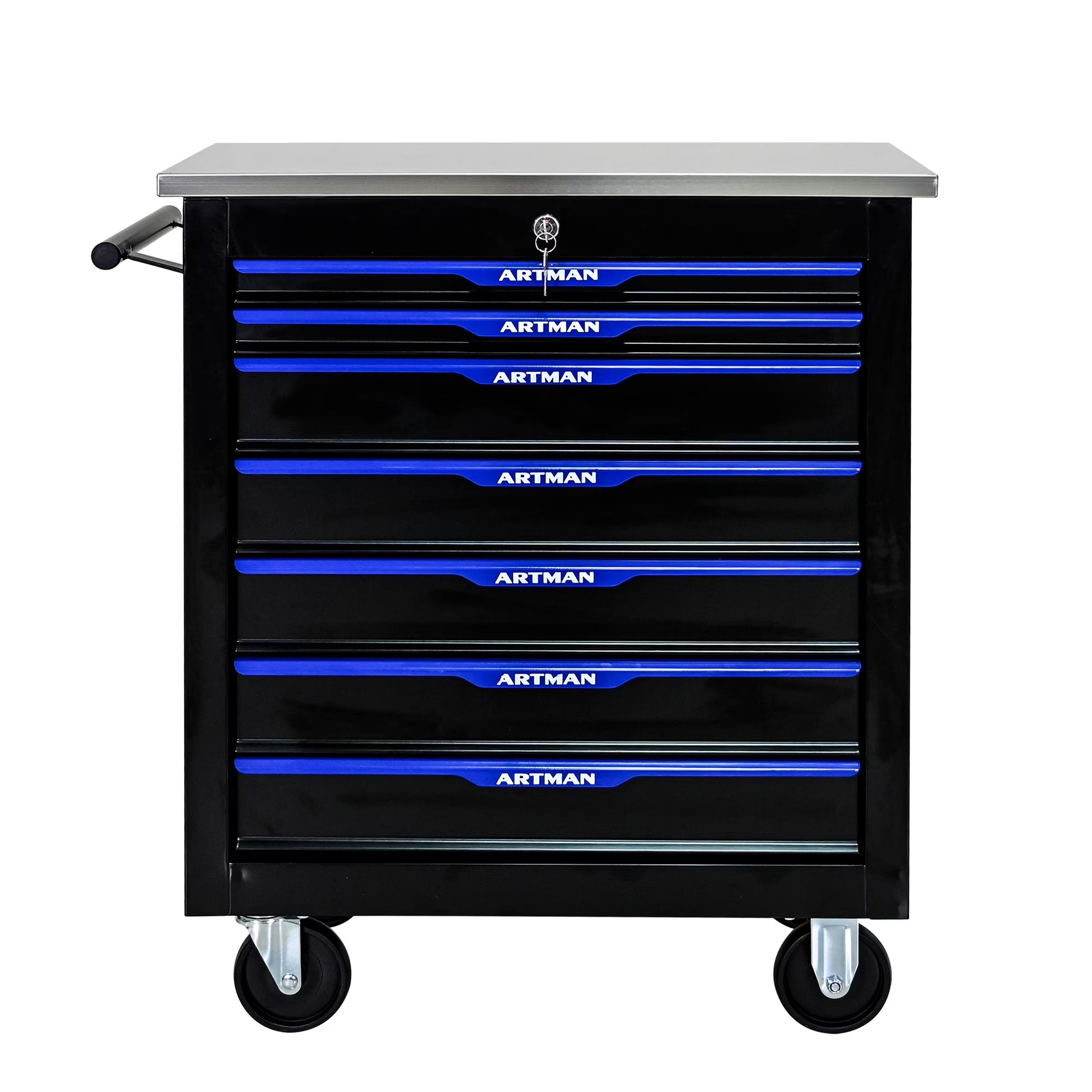 ARTMAN 6-Drawer Tool Storage Chest with Lockable Wheel,6 Drawer Tool Storage Cabinet for Garage, Warehouse , Repair Shop