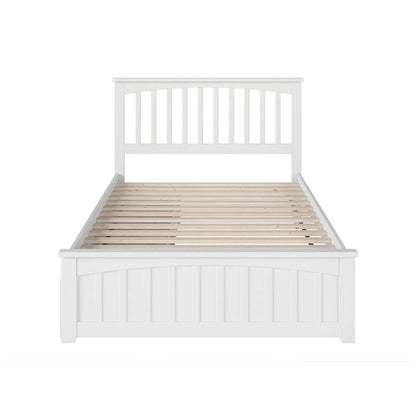 Leo & Lacey Urban Full Storage Platform Bed in White