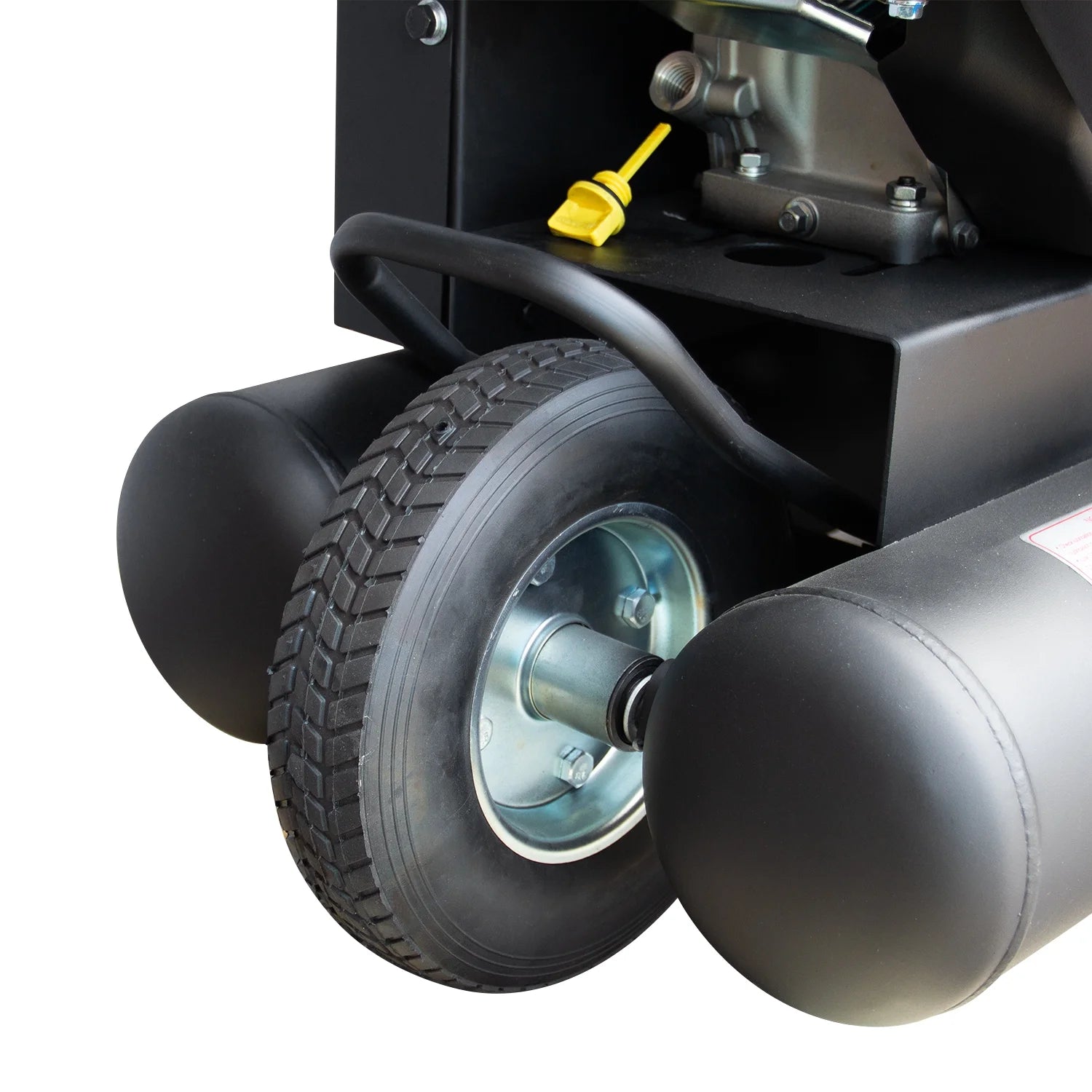 Horizontal 6.5 HP 9 Gal Gas-Powered Portable Air Compressor Double Tank 125 PSI 12 CFM