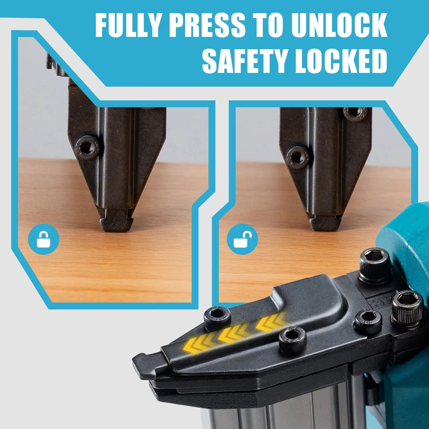 Cordless Electric Nail Gun, 4.0Ah X 2 Battery, F32 MAX, 1000 Piece Nails