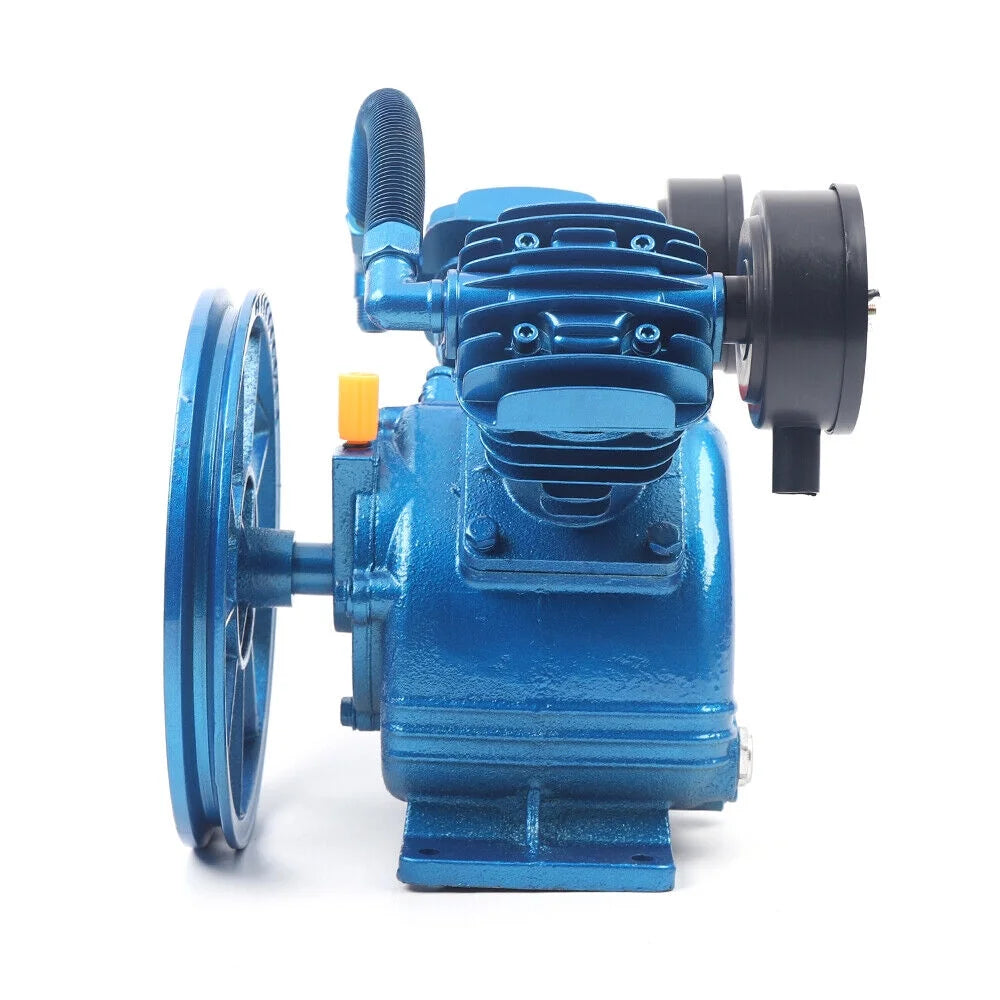 2 Piston Air Compressor Head Pump V Style Twin Cylinder Single Stage 2-HP 115PSI