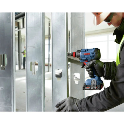 Bosch GDX18V-1600B12 18V Freak Lithium-Ion 1/4 in. and 1/2 in. Cordless Two-In-One Bit/Socket Impact Driver Kit (2 Ah)