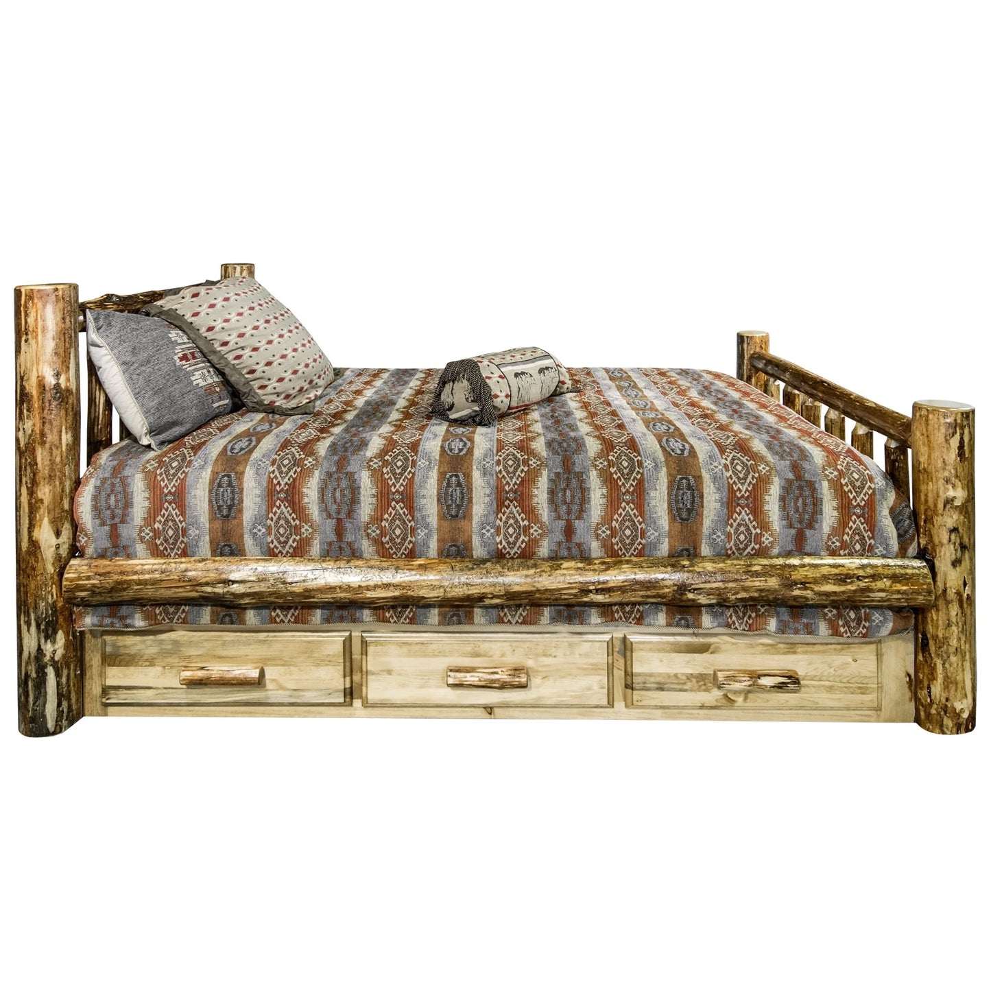 Glacier Country Collection Queen Bed w/Storage