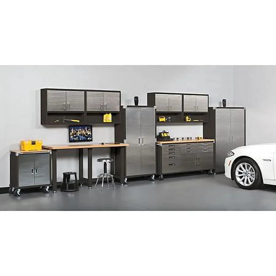 Seville Classics UltraHD 2-Door Rolling Cabinet