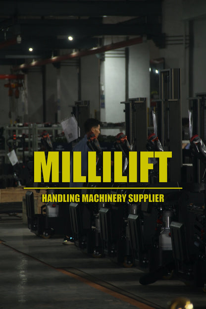 Millilift Electric Pallet Jack, 3300LB Capacity, Heavy-Duty Forks 45"x21", Powerful Drive Motor, 24V 40AH LiFePO4 Battery with Built-in Charger, 2?C4H Runtime, for Warehouse, Supermarket Use