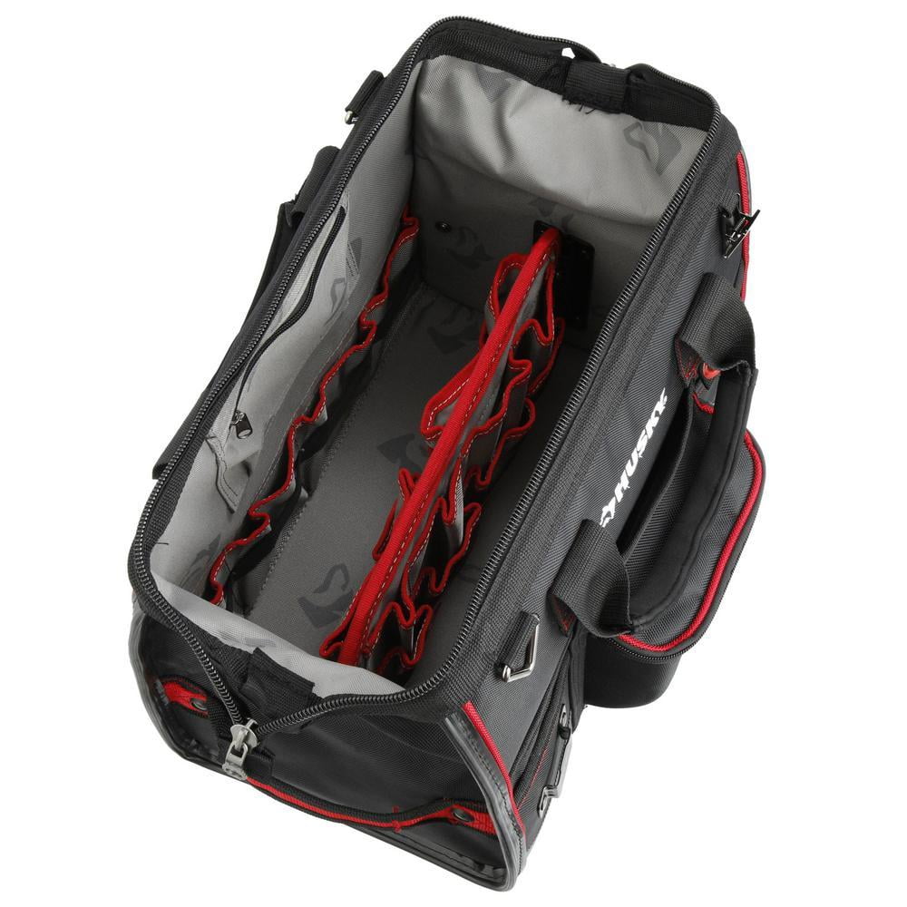 Husky 16 in. Large Mouth Tool Bag with Tool Wall