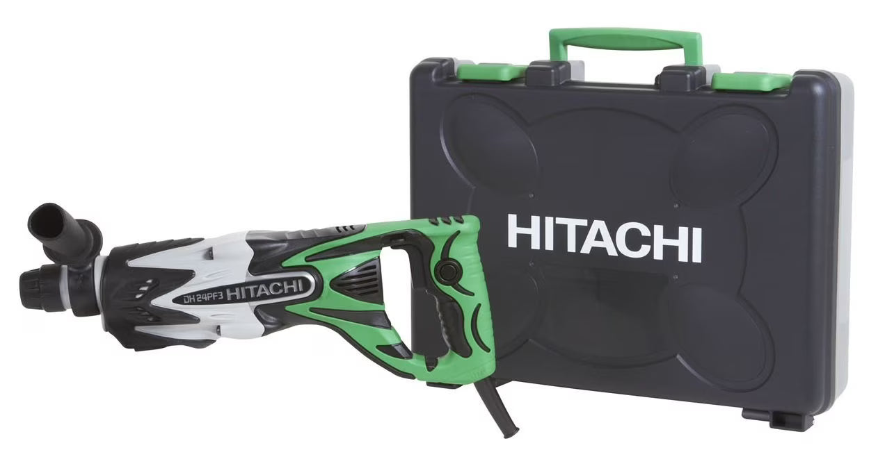 Hitachi DH24PF3 15/16-Inch SDS-Plus Rotary Hammer, 3-Mode, VSR D-Handle