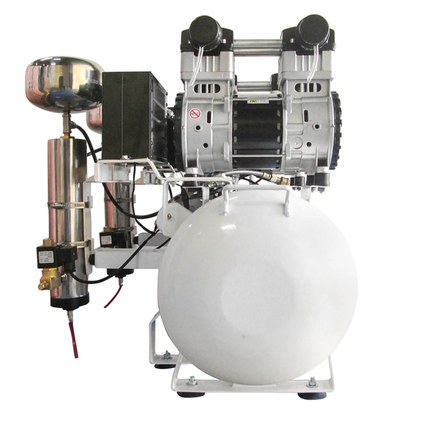 4 HP 20 Gallon 20040DCAD Ultra Quiet and Oil-Free Hot Dog Air Compressor with Air Dryer