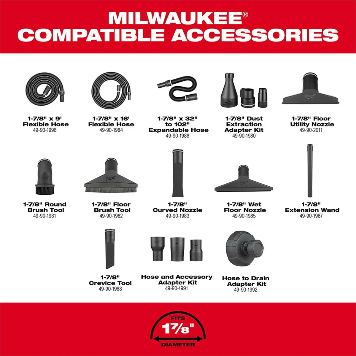 Milwaukee 0910-20 M18 FUEL 6 Gallon Wet/Dry Vacuum