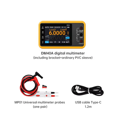 DM40 Digital Oscilloscope Multimeter Signal Generator 50M Sample Rate Voltage Diode Handheld Automotive Tools,E