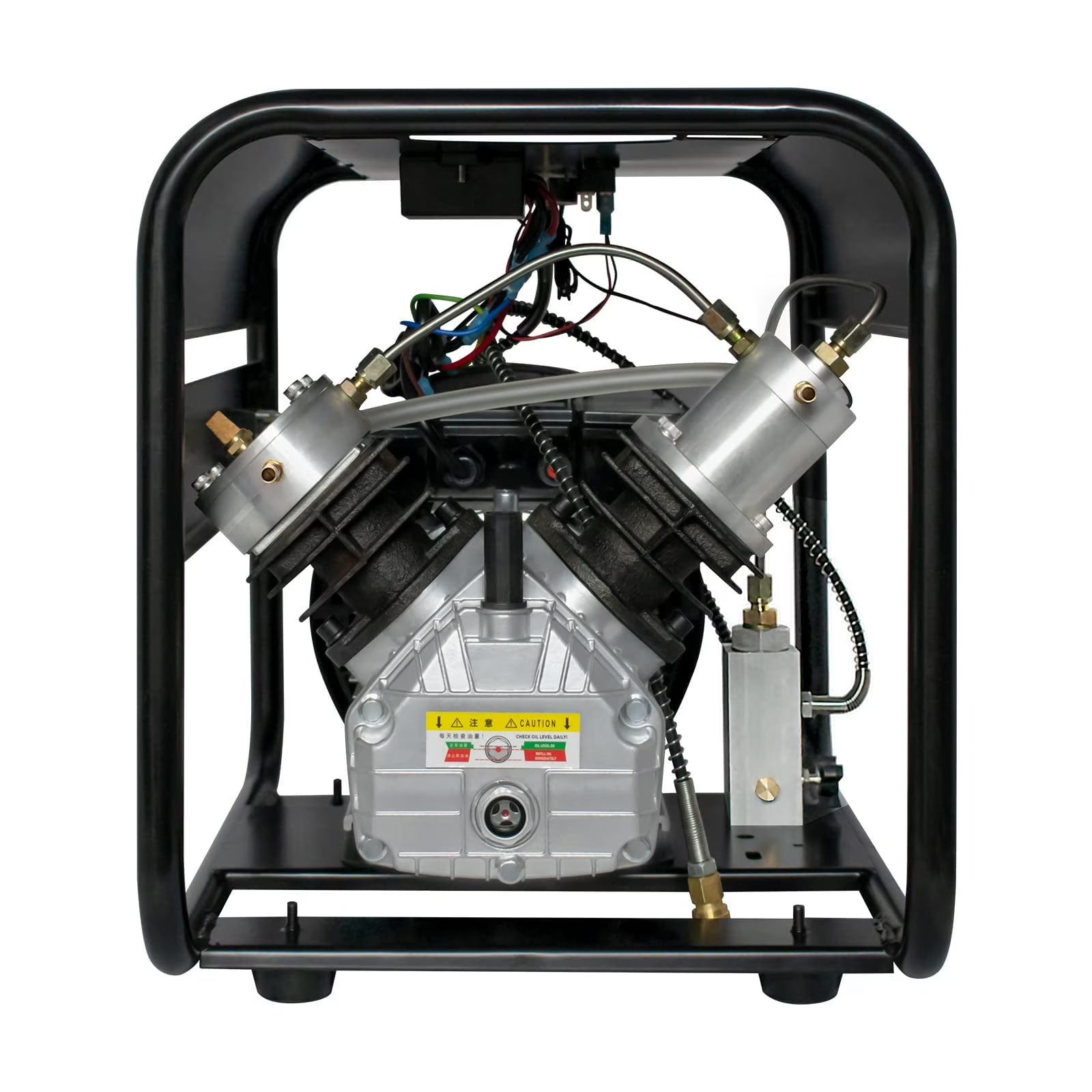 TUXING 4500Psi Pcp Compressor,Double Cylinder Scuba Air Compressor,Manually Stop Version,High Pressure Air Pump for Air Rifle Gun 6.8L Scuba Tank,Paintball Gun 30Mpa 110V(TXED011)